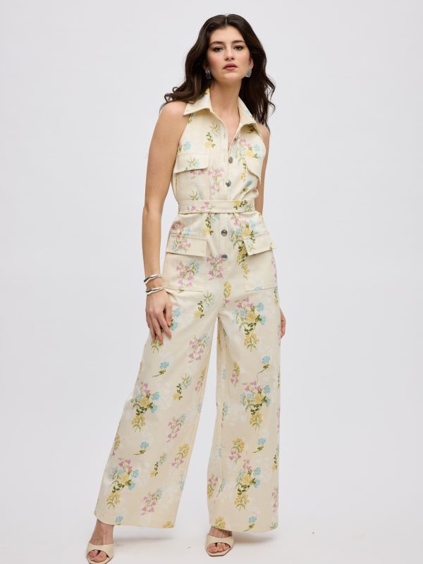 Butter Blossom Jean Jumpsuit