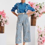 Παντελόνι Ζιπ Κιλότ Κεντημένο