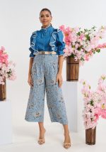 Παντελόνι Ζιπ Κιλότ Κεντημένο - Image 3