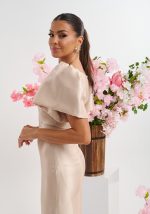 Φόρεμα Μίντι Με Φουσκωτά Μανίκια - Image 3