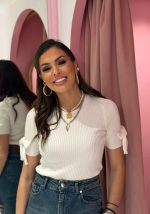 Μπλούζα Πλεκτή Κοντομάνικη - Image 3