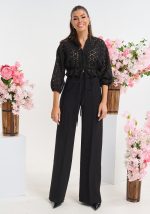 Τοπ δαντελένιο με σούρα στην μέση - Image 2