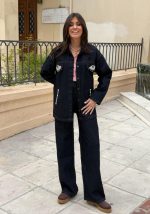 Τζιν Σετ Τζάκετ Με Παντελόνα - Image 3