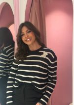 Μπλούζα ριγέ με πεταλούδες - Image 2