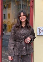 Σετ λεοπάρ Τζιν Τζάκετ Με Παντελόνι - Image 2