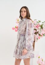 Φλοράλ Φόρεμα Με Γιακά - Image 3