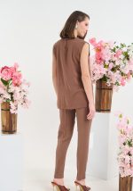 Σετ αμάνικο τοπ με φιόγκους και παντελόνι - Image 3