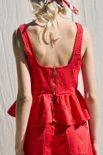 Τζιν Τοπ Με Κεντημένα Λουλούδια - Image 2