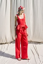 Τζιν Τοπ Με Κεντημένα Λουλούδια - Image 3