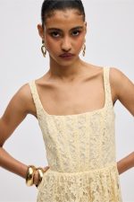 Lace Midi Dress - Image 4