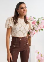 Cropped Top Κοντομάνικο
