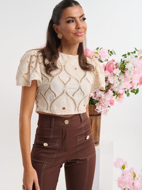 Cropped Top Κοντομάνικο