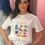 T-shirt Με Στάμπα Italiana