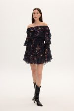 Eliza Floral Mini Dress - Image 3