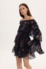 Eliza Floral Mini Dress - Image 2