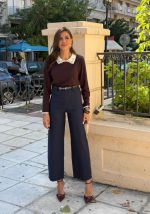 Παντελόνι ψηλόμεσο υφασμάτινο σε ίσια γραμμή - Image 2